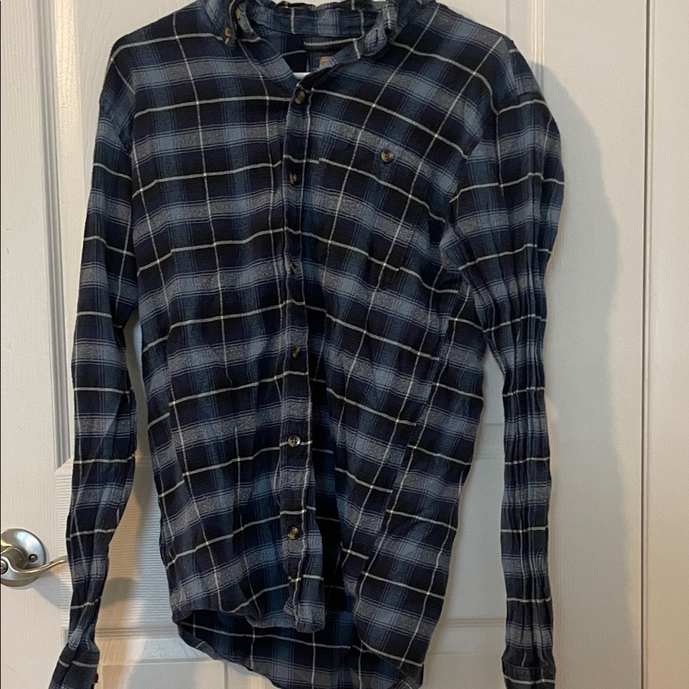 Men's COLD STORAGE  Blue Plaid Button-Up Shirt